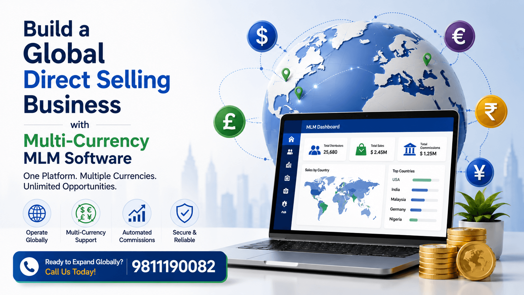Building a Global Direct Selling Business with Multi-Currency MLM Software
